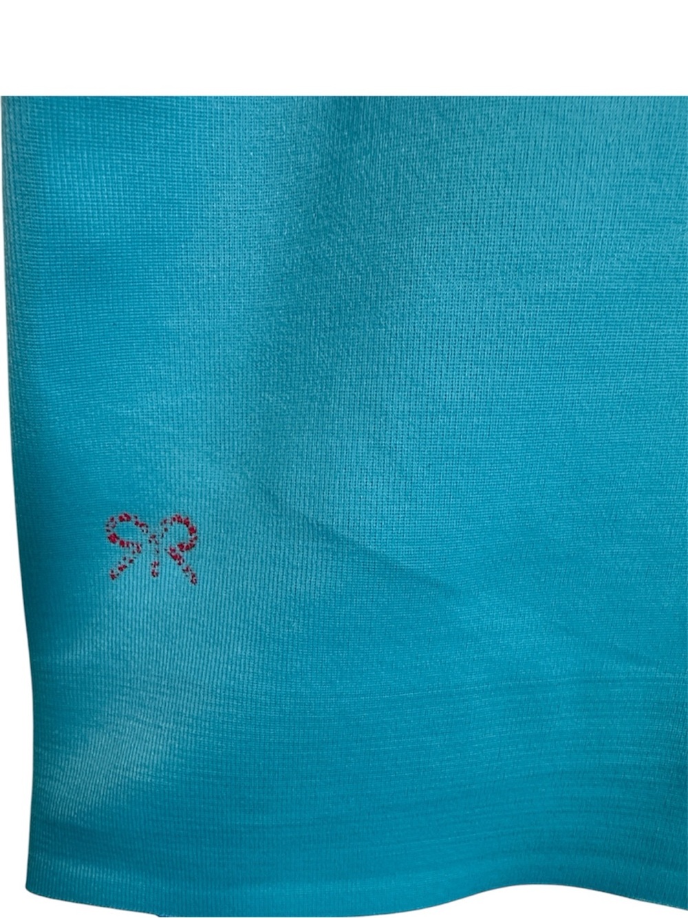 Ruby Ribbon Turquoise  V-Neck Satin Trim Cami Shapewear Top - Picture 5 of 6
